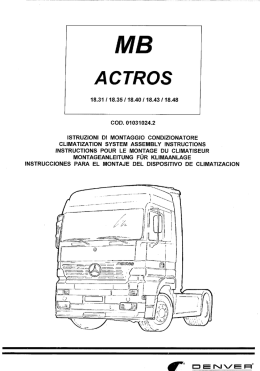 MB Actros Einbauanleitung 01031024.2
