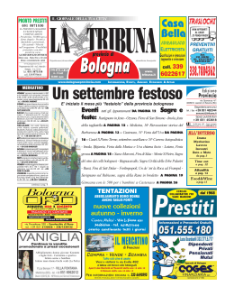 Un settembre festoso