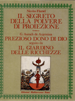Nicolas Flamel, Il segreto della polvere di proiezione