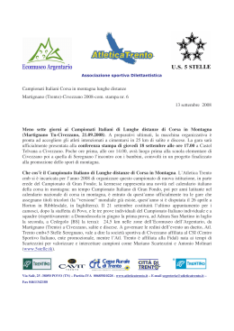 CAMP IT CORSA IN MONT TRENTO CIVEZZANO 2008 COM ST 6