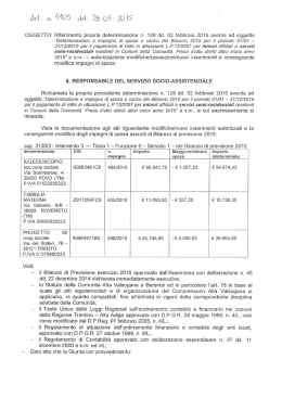 "Testo di Determinazione 2015