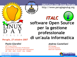iTALC - GNU/Linux User Group Perugia