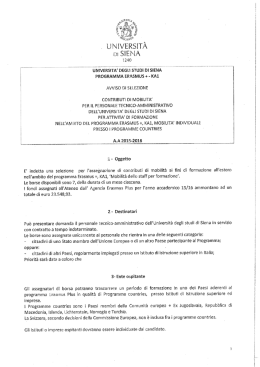 uurvrssnﬁx - Universit&agrave; degli Studi di Siena