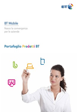BT Mobile Portafoglio Prodotti BT