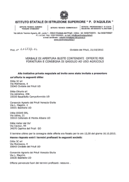 Aggiudicazione fornitura gasolio agricolo