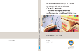 Tecniche della prevenzione nell&acute;ambiente e nei luoghi di lavoro