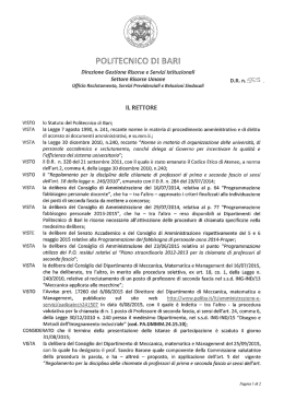 DR nomina commissione
