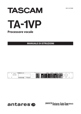 Manuale di istruzioni