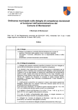 Scarica Ordinanza municipale sulle deleghe