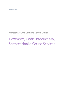Download, Codici Product Key, Sottoscrizioni e