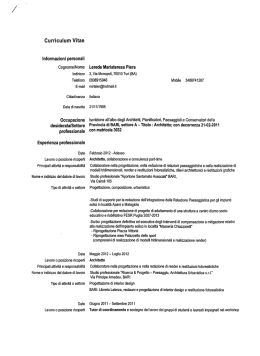 Curriculum Vitae - Comune di Adelfia