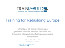 Training for Rebuilding Europe