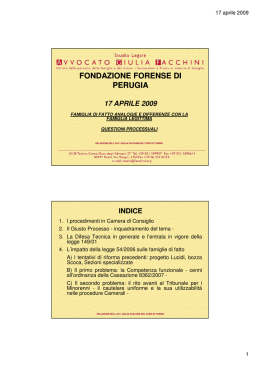 scarica slides - Avvocato Giulia Facchini