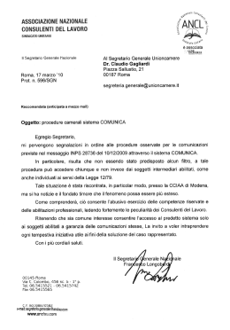 CONSULENTI DEL LAVORO
