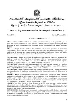 Decreto ripartizione posti nomine in ruolo a.s. 2013/14