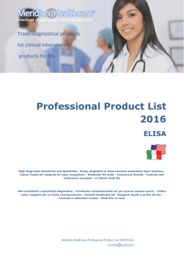 Professional Product List 2016 ELISA