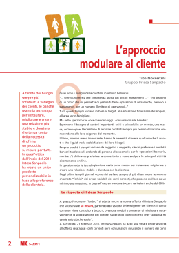 L`approccio modulare al cliente Tito Nocentini