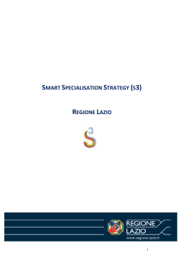 smart specialisation strategy (s3) regione lazio
