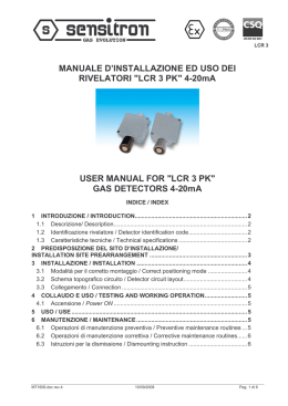 LCR 3 PK - Sensitron S.r.l.