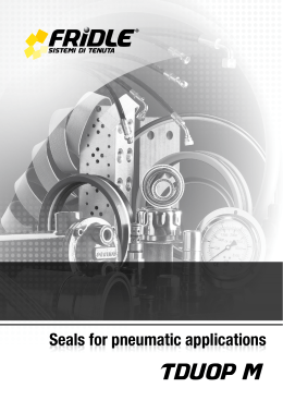 seals for pneumatic applications tduop m