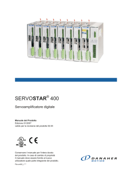 SERVOSTAR 400 - Kollmorgen Europe