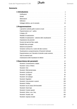 Sommario 1 Introduzione 2 Programmazione 3
