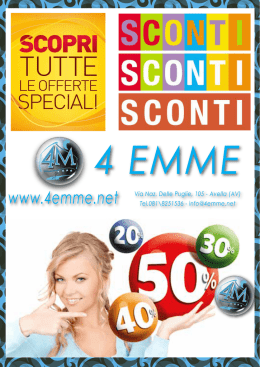 scarica tutte le nostre offerte in formato pdf