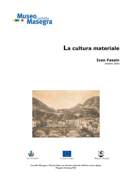 La cultura materiale - Museo Castello Masegra