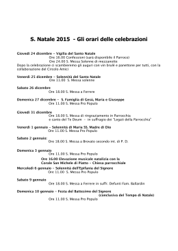 Natale 2014_numero30 - Parrocchia San Nicolao