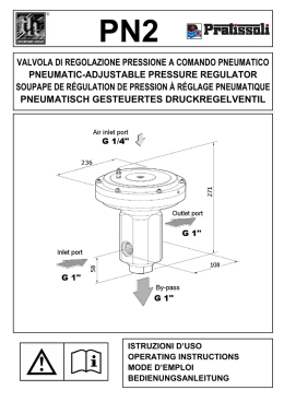 valvola di regolazione pressione a comando