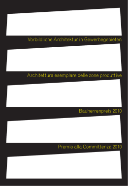 Vorbildliche Architektur in Gewerbegebieten Architettura