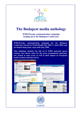 The Budapest media anthology - Extranet Systems