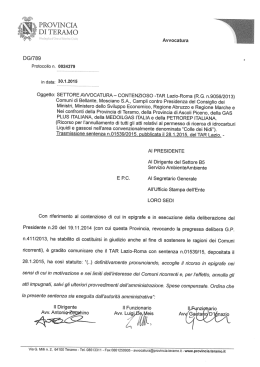 Sentenza trivelle.ricorso - Partito Democratico d`Abruzzo