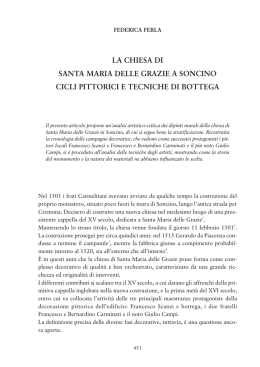 La chiesa di Santa Maria delle Grazie a Soncino. Cicli pittorici e
