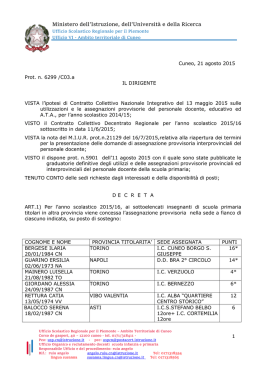 Scuola Primaria interprovinciali