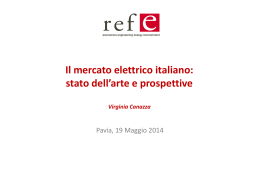 Il mercato elettrico italiano - Università degli studi di Pavia