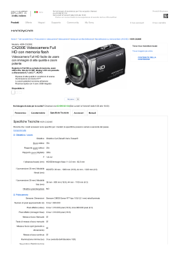 CX200E Videocamera Full HD con memoria flash