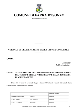 deliberazione n. 53 dell`11/05/2015