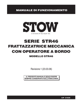 serie str46 &mdash; manutenzione - Multiquip Service & Support Center
