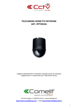TELECAMERA DOME PTZ NETWORK ART. IPPTZ810A
