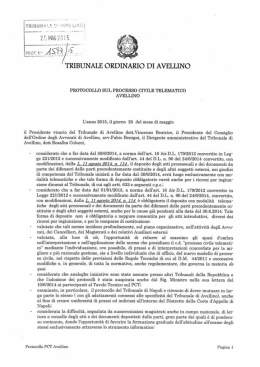 Protocollo sul Processo Civile Telematico