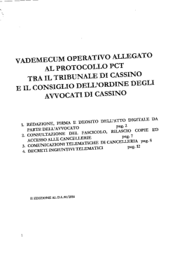 vademecum operativo allegato al protocollo pct tra il tribunale di