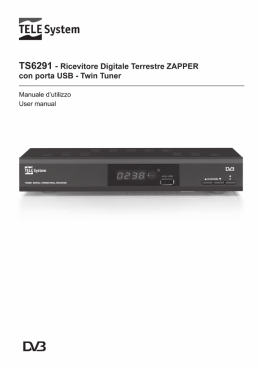 User Manual TS6291 User Manual Cod:21005177
