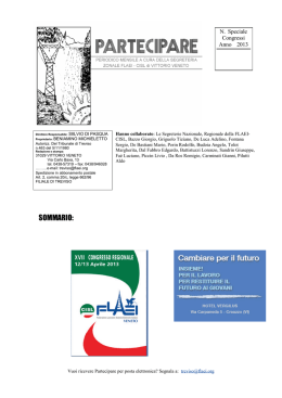 Speciale Congressi - CISL Belluno Treviso
