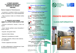 PRONTO SOCCORSO - Azienda Ospedaliera Careggi