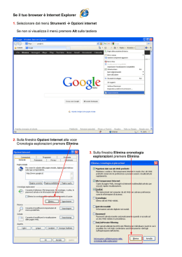 Se il tuo browser &egrave; Internet Explorer