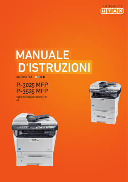 MANUALE D`ISTRUZIONI