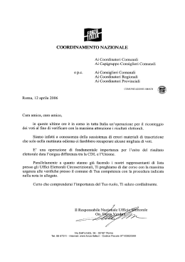 COORDINAMENTO NAZIONALE