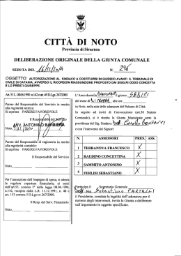 CITTÀ DI NOTO - Comune di Noto