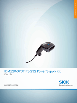 IDM12x IDM120-3PDF RS-232 Power Supply Kit, Scheda